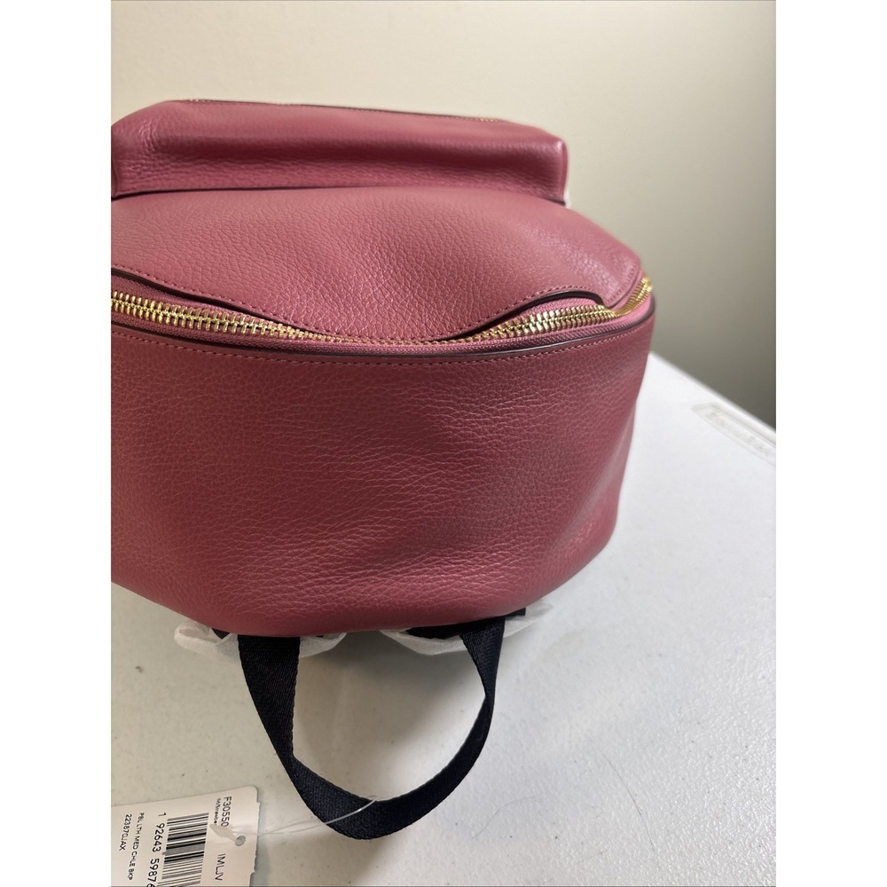 Coach F30550 Medium Charlie Backpack Pebble Leather Bag Strawberry MSRP $350 NWT - Picture 12 of 13